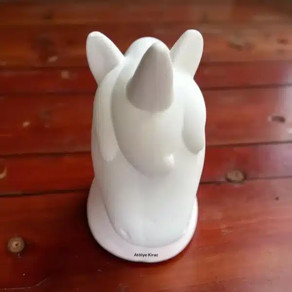 Dekoratif Taş Tozu Unicorn Figürü