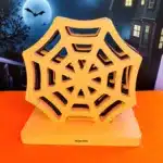 Halloween Örümcek Ağı Bardak Altlığı | Taş Tozu Dekoratif Altlık Seti