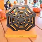 Halloween Örümcek Ağı Bardak Altlığı | Taş Tozu Dekoratif Altlık Seti