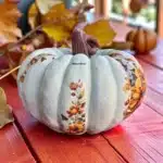 Dekoreli Sonbahar Kabak : El Boyaması Halloween Dekorasyonu