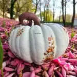 Dekoreli Sonbahar Kabak : El Boyaması Halloween Dekorasyonu