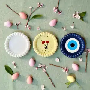 Taş Tozu Çok Amaçlı Tepsi : Takı, Makyaj ve Kahve Servis Tabağı - (13x13x1,5 cm)