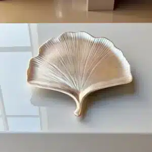 Ginkgo Yaprağı Figürlü Çok Amaçlı Tepsi : Altın
