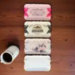 El Boyaması Fiyonklu Tepsi : Vintage Mini Servis ve Takı Tepsisi- Dekorlanmış Çeşitler