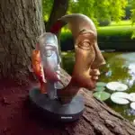 Üç Yüzlü Soyut Maske Heykeli