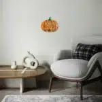 Ahşap Kabak Duvar Süsü ve Sunumluk | Happy Autumn - Halloween Dekoru