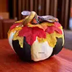 El Boyaması Polyester Kabak | Sonbahar ve Halloween Figürü