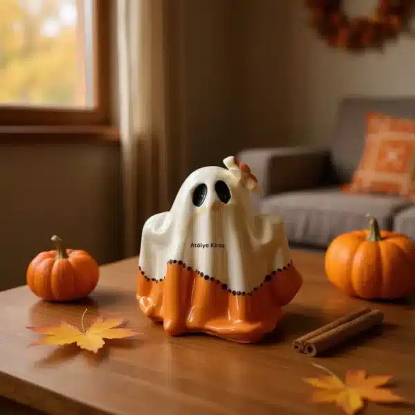 Dekoratif Hayalet Figürü | El Boyaması Halloween Ve Cadılar Bayramı Biblosu