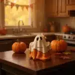Dekoratif Hayalet Figürü | El Boyaması Halloween ve Cadılar Bayramı Biblosu