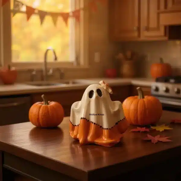 Dekoratif Hayalet Figürü | El Boyaması Halloween Ve Cadılar Bayramı Biblosu