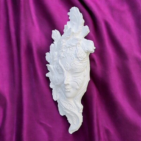 Kuğulu Venedik Maskesi 31x16x4 cm - Görsel 2