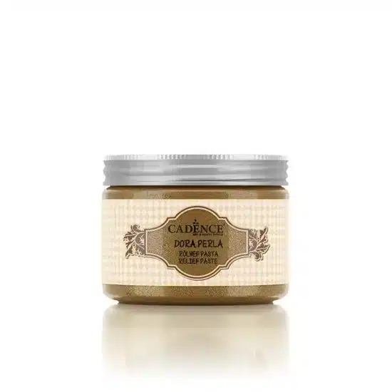 Cadence Dora Perla Metalik Rölyef Pasta Ankerit Altın 150Ml Hobi Malzemeleri Atölye Kiraz
