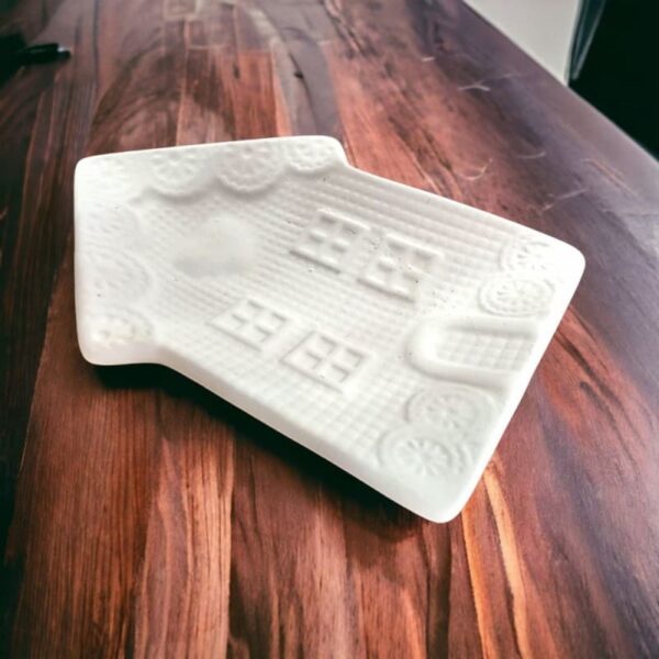 Süslü Ev Sunum Tabağı 2,5x9,5x13,5 cm
