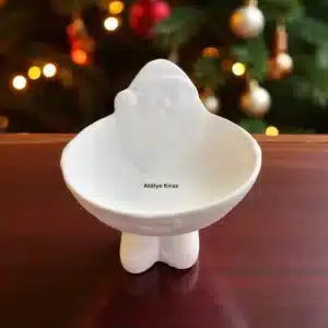 Ayaklı Noel Baba Tabak: Yılbaşı Dekor