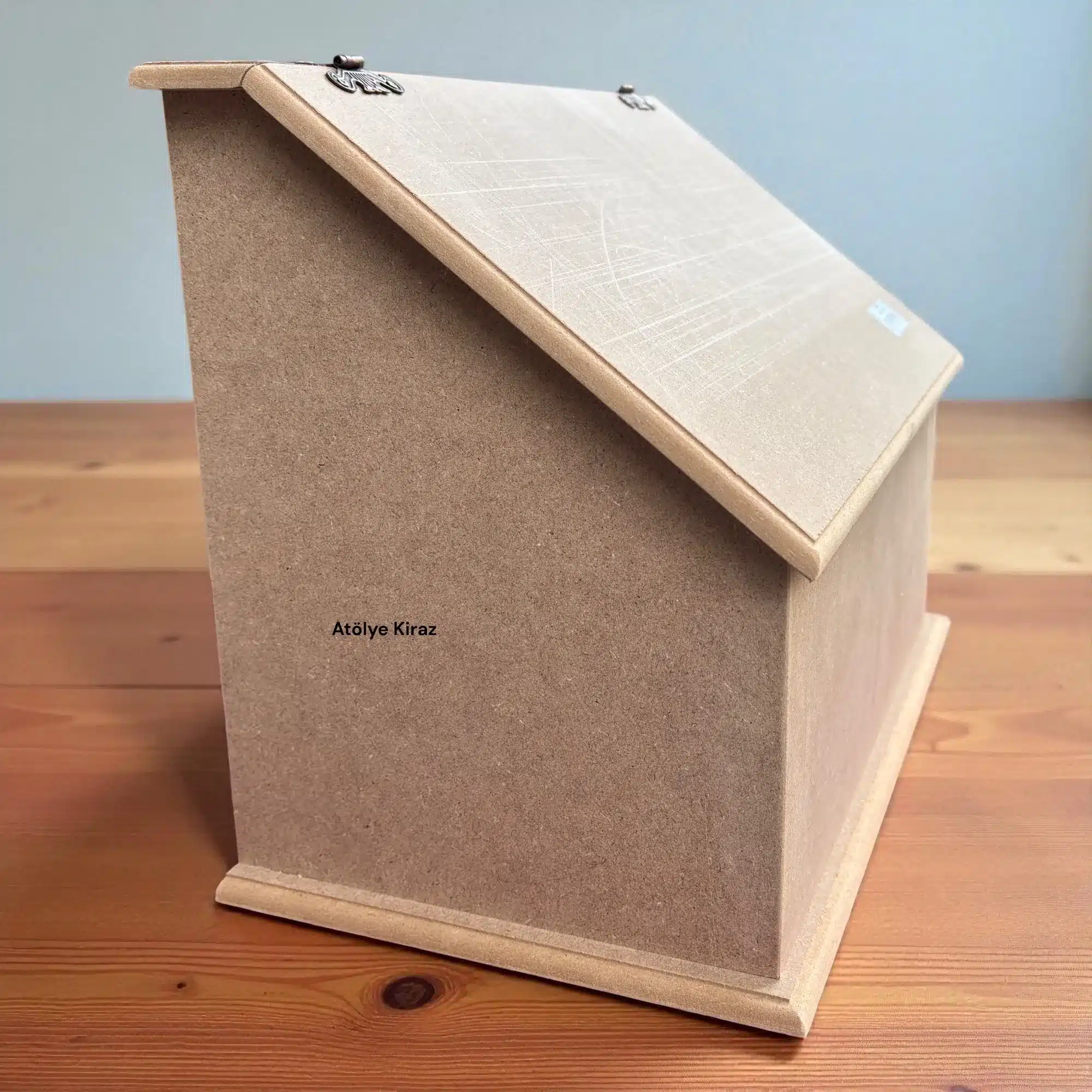 Ham Ahşap Ekmeklik | Boyanabilir MDF Ekmek Kutusu | 36x22x29 cm | E325 4 Ham Ahşap Ekmeklik | Boyanabilir MDF Ekmek Kutusu