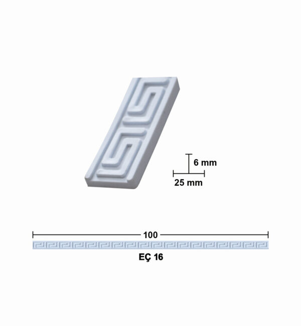 EÇ 16 100 cm Esnek Mobilya Çıtası 6x25 mm