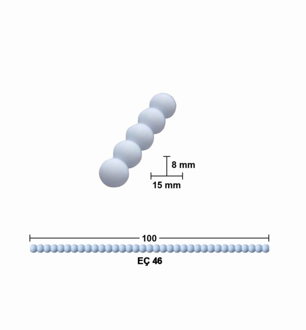 EÇ 46 100 cm Esnek Mobilya Çıtası 8x15 mm