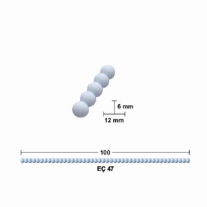 EÇ 47 12 mm 100 cm Boncuk Çıta