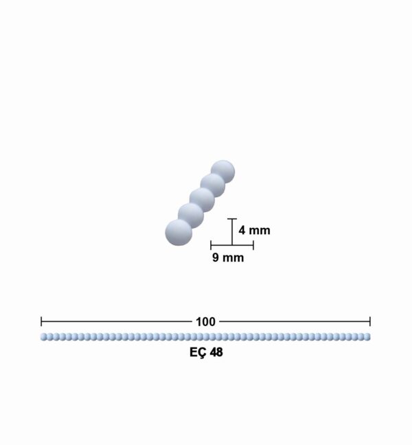 EÇ 48 9 mm 100 cm Boncuk Çıta