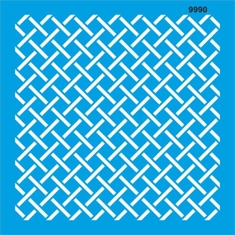 Geometrik Desen-9990 | Stencil Boyama Şablonu-20X20 Cm