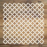 Geometrik Desen-9990 | Stencil Boyama Şablonu-20x20 cm