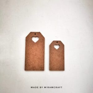 Mini İkili Etiket | Büyük Etiket 4,5x9 cm, Küçük Etiket 3,5x7 cm Kalınlık 4mm