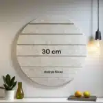 Ahşap Yuvarlak Çizgili Pano : Sunum Tahtası