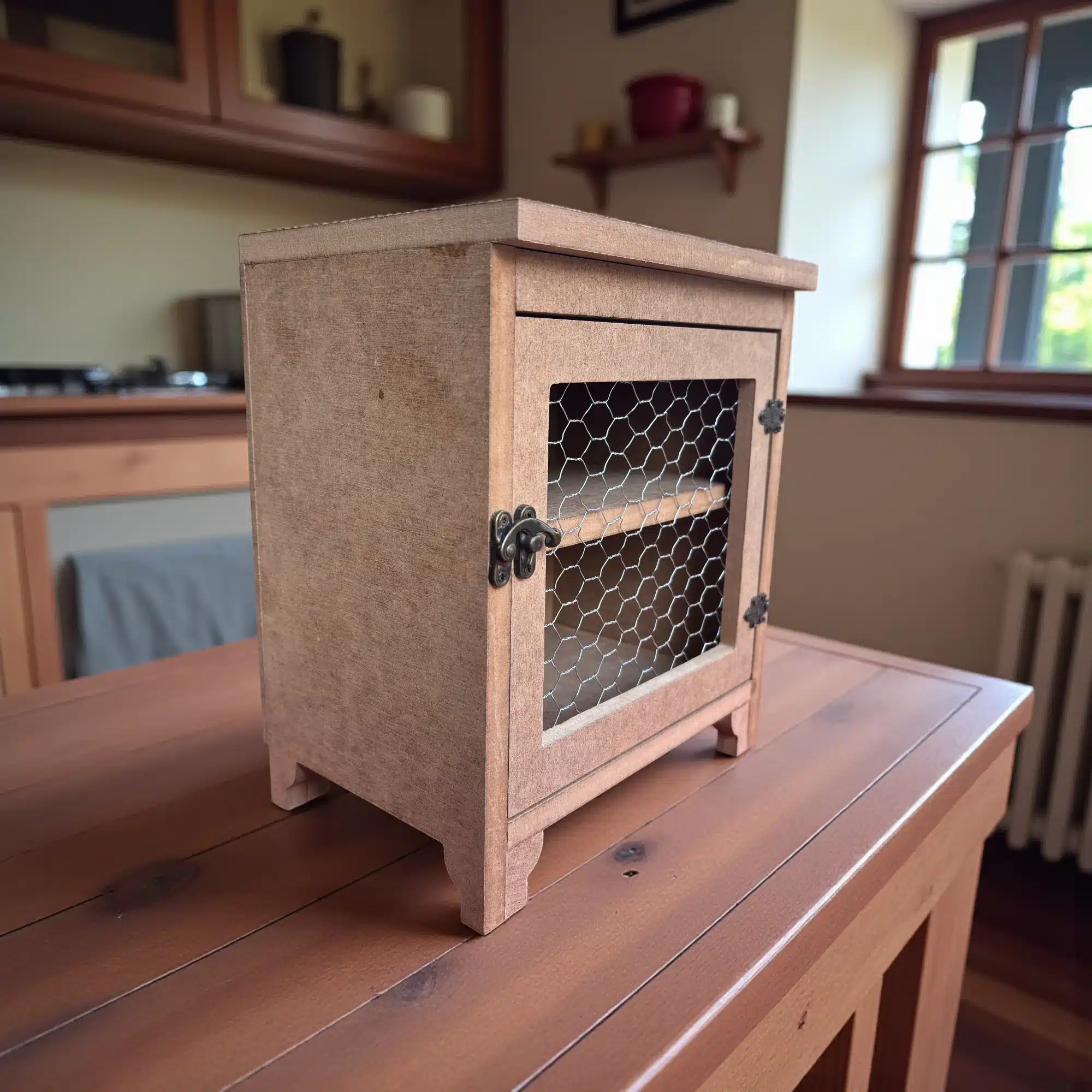 Telli Mini Ahşap Dolap : Dekoratif Ahşap Obje 4 Telli Mini Ahşap Dolap : Dekoratif Ahşap Obje