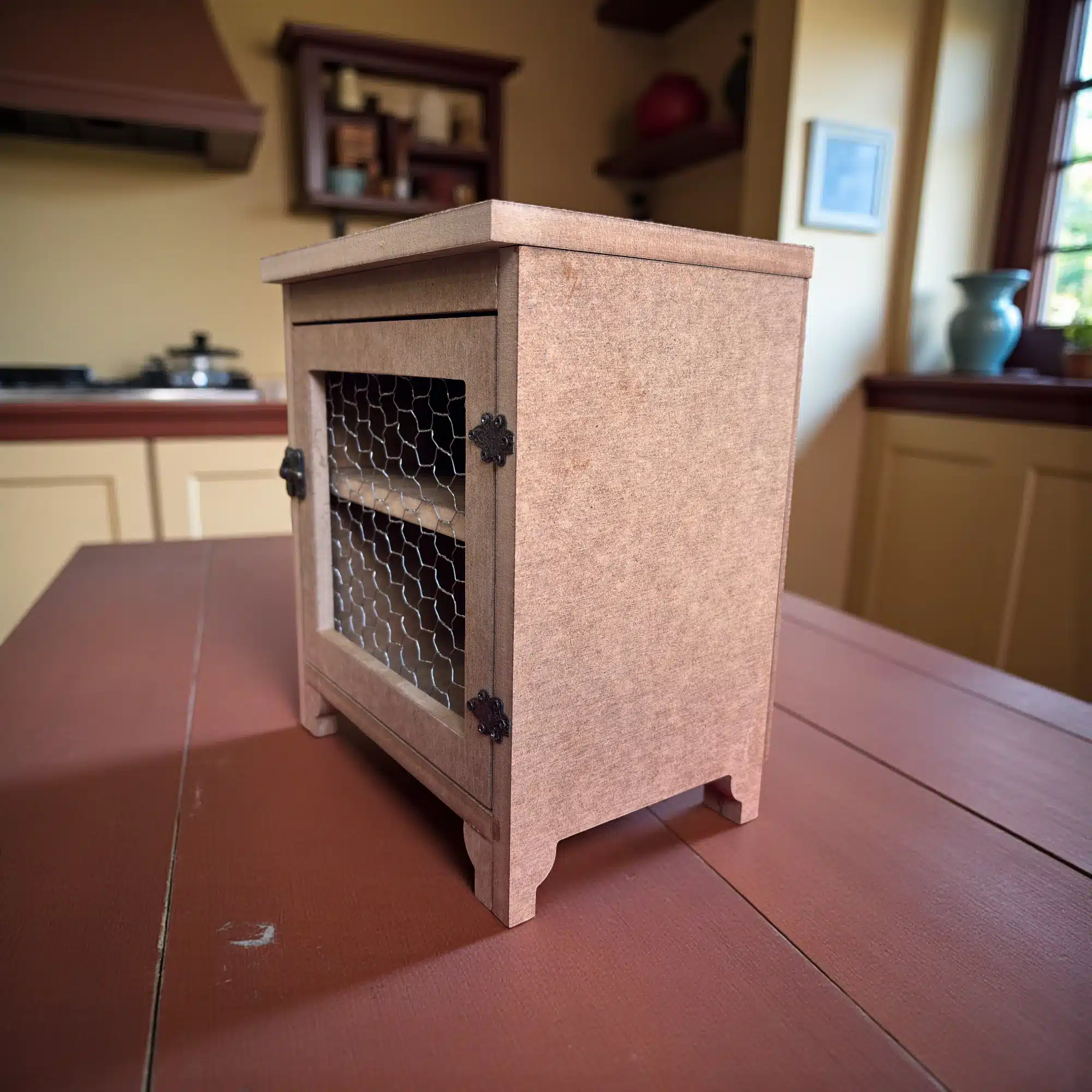 Telli Mini Ahşap Dolap : Dekoratif Ahşap Obje 3 Telli Mini Ahşap Dolap : Dekoratif Ahşap Obje