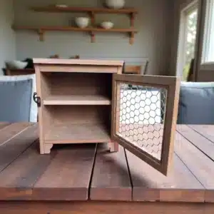 Telli Mini Ahşap Dolap : Dekoratif Ahşap Obje 7 Telli Mini Ahşap Dolap : Dekoratif Ahşap Obje