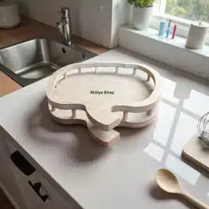 Ahşap Kabak Sepet Tepsi : Dekoratif Mutfak Eşyası