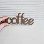 "Coffee" Yazılı Süs Obje: Dekoratif Ev Dekoru