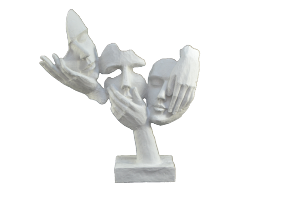 Görmedim Duymadım Bilmiyorum Tiyatro Maske 32x 29 x8 cm - Görsel 2