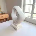 Ham Polyester Soyut Sanat Heykeli : Modern Sanat Temalı Boyanabilir Büst