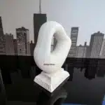 Ham Polyester Soyut Sanat Heykeli : Modern Sanat Temalı Boyanabilir Büst