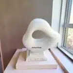 Ham Polyester Soyut Sanat Heykeli : Modern Sanat Temalı Boyanabilir Büst