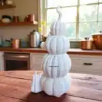 Ham Polyester Kabak Kulesi : Boyanabilir Sonbahar ve Halloween Heykeli