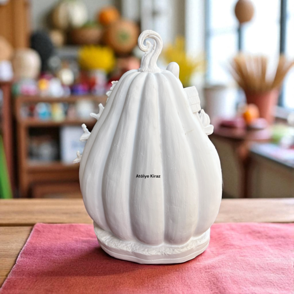 Ham Polyester Halloween Evi : Boyanabilir Perili Kabak Figürü