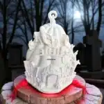 Ham Polyester Halloween Evi : Boyanabilir Perili Kabak Figürü