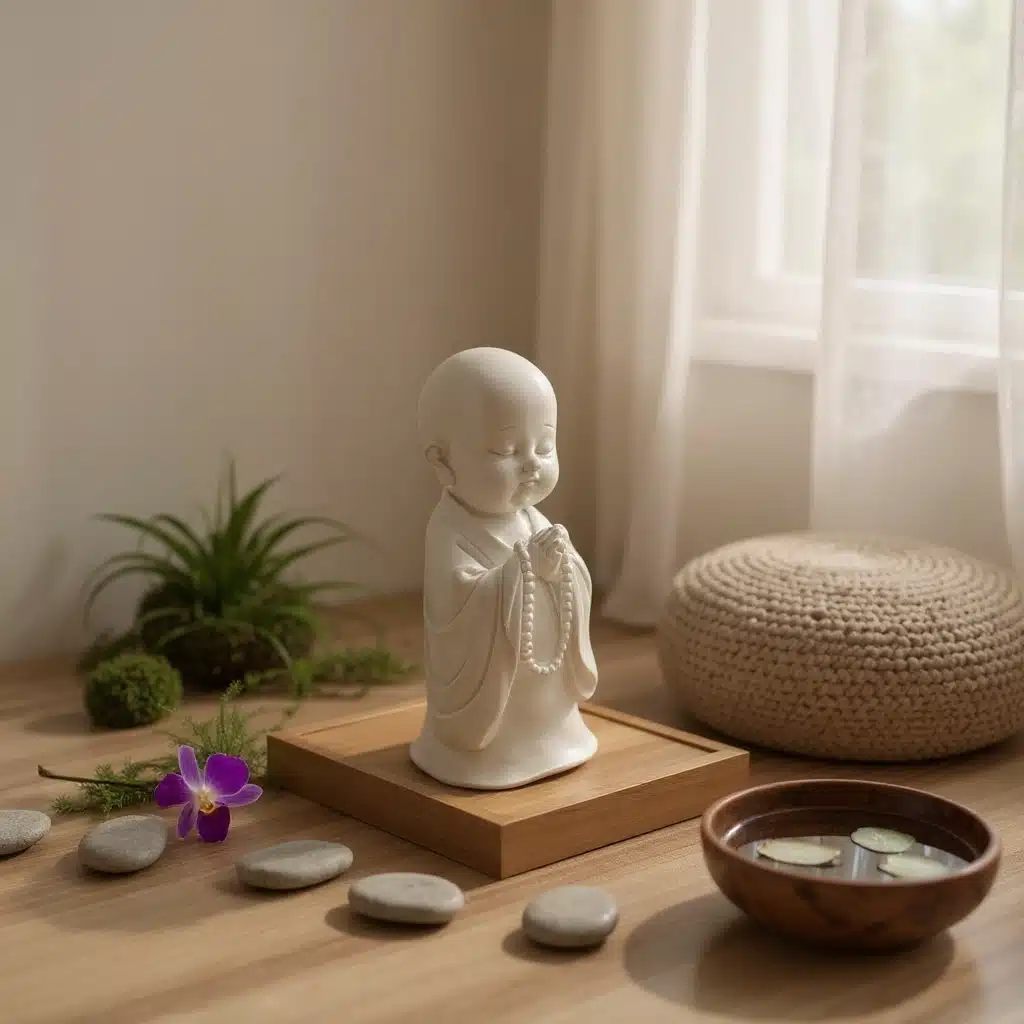 Ham Polyester Ayakta Duran Keşiş : Meditasyon Figürü - (13x13x33 cm) 2 Ham Polyester Ayakta Duran Keşiş : Meditasyon Figürü