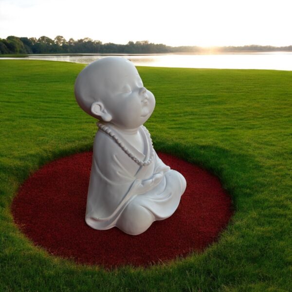 Oturan Meditasyon Buda 25x14x20 cm - Görsel 3