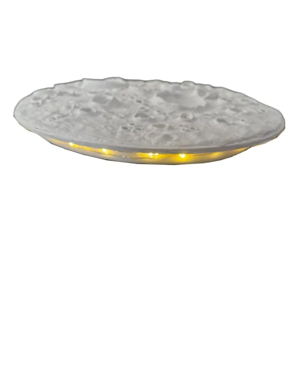 Led Aydınlatmalı Duvar Ay Dokusu 33x33 cm - Görsel 2