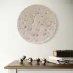 Led Aydınlatmalı Duvar Ay Dokusu