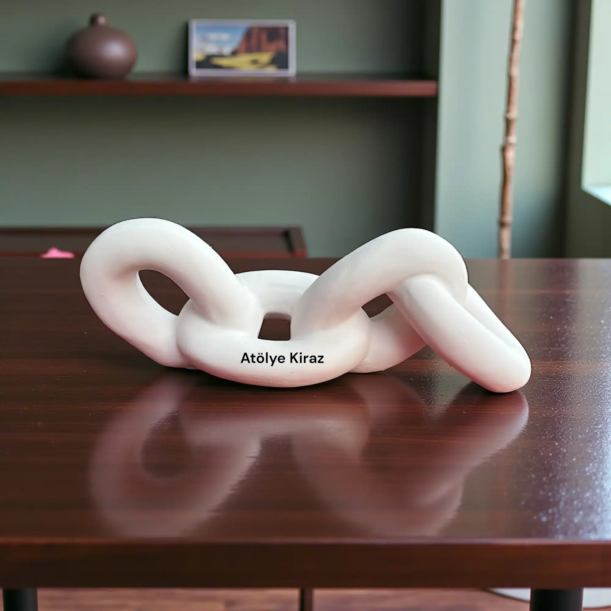 Soyut Zincir Figürlü Heykel: Dekoratif Obje