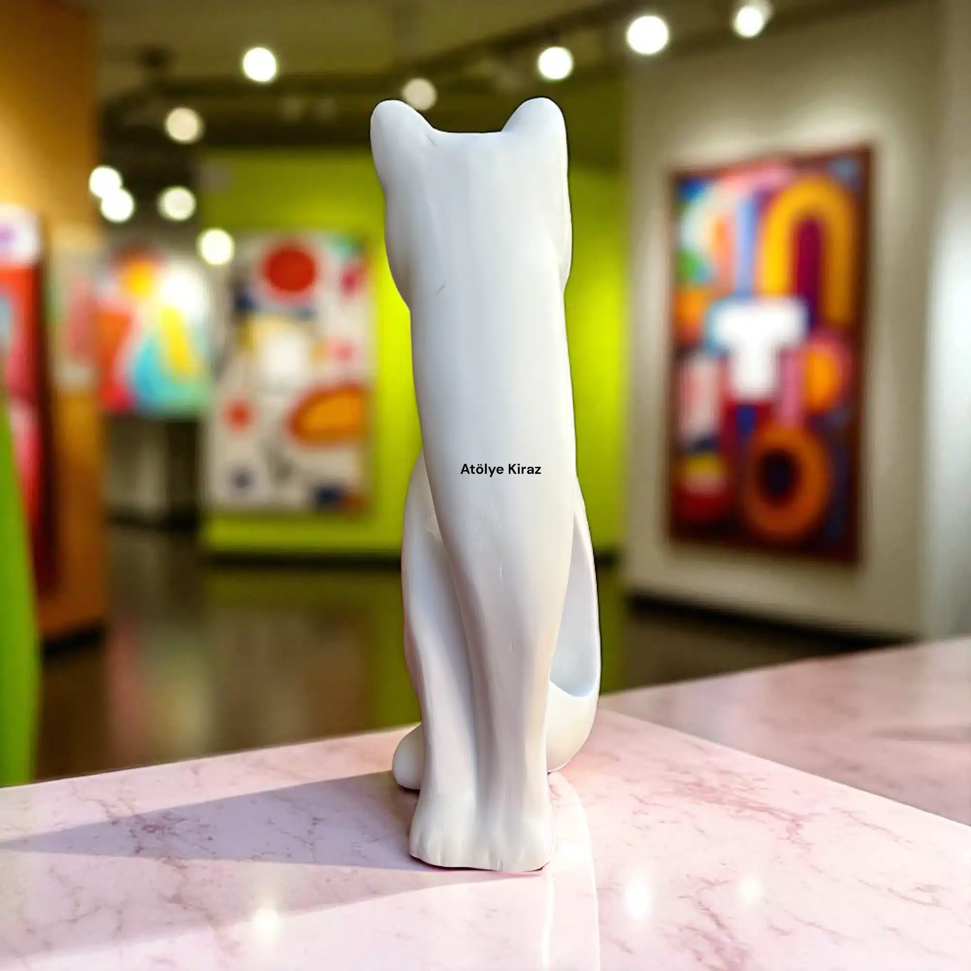 Soyut Kedi Heykeli | Dekoratif Biblo | 9x15x25 cm 6 Soyut Kedi Heykeli | Dekoratif Biblo