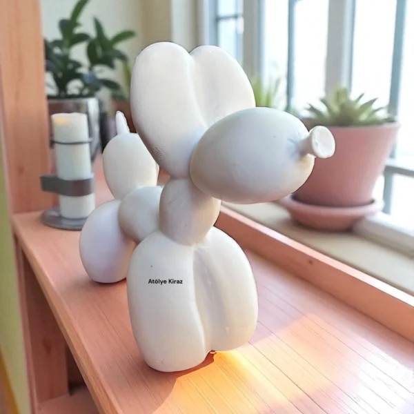 Ham Polyester Balon Köpek : Boyanabilir Pop Art Figürü