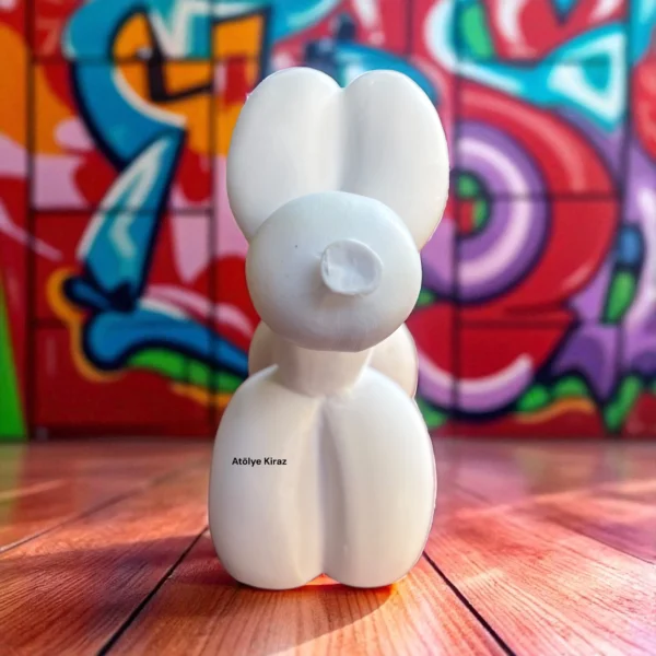 Ham Polyester Balon Köpek : Boyanabilir Pop Art Figürü