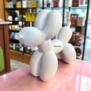 Ham Polyester Balon Köpek : Boyanabilir Pop Art Figürü