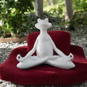 Yogacı Kurbağa Eller Açık 36x43 cm