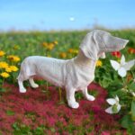 Polyester Gazete Desenli Köpek Figürü